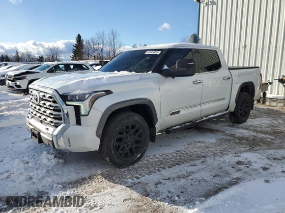 2022 Toyota Tundra 1794 Edition with VIN 5TFMA5DB8NX045547, listed as a Copart auction lot 42543985 with 39,256 mi miles and Clean title. Bid and sale history available at DreamBid. Image 1.