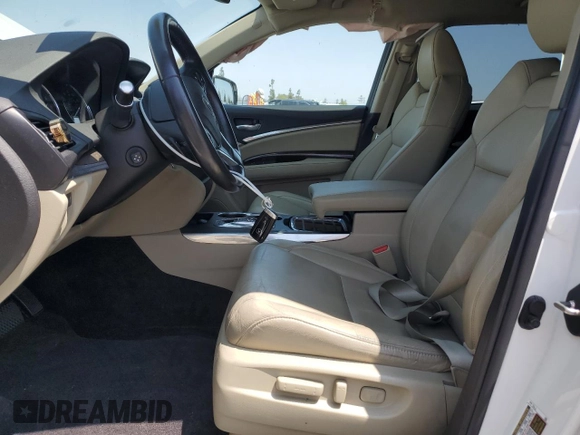 2018 Acura MDX Technology with VIN 5J8YD4H50JL015632, listed as a Copart auction lot 62608615 with 52,999 mi miles and Salvage title. Bid and sale history available at DreamBid. Image 7.