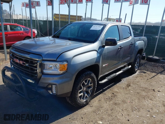 2021 GMC Canyon 4WD AT4 w/Leather with VIN 1GTG6FENXM1282684, listed as a IAAI auction lot 41757981 with 44,807 mi miles. Bid and sale history available at carsss.com. Image 17.