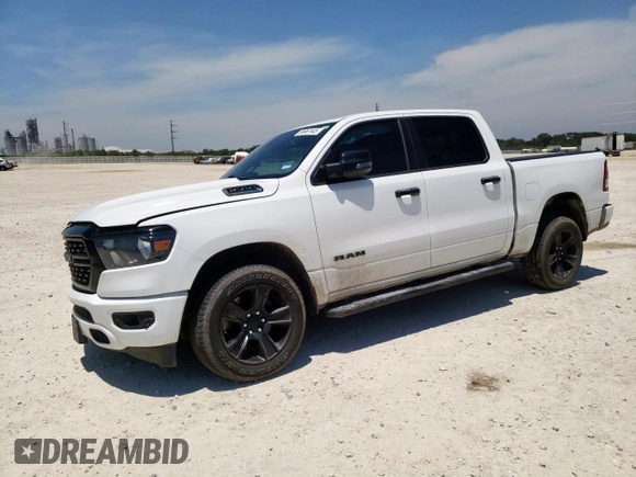 2023 Ram 1500 Big Horn with VIN 1C6SRFFT7PN698730, listed as a Copart auction lot 56967445 with 30,514 mi miles and Salvage title. Bid and sale history available at DreamBid. Image 1.