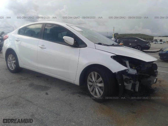 2014 Kia Forte LX with VIN KNAFX4A62E5188544, listed as a IAAI auction lot 41710299 with 80,368 mi miles. Bid and sale history available at carsss.com. Image 1.