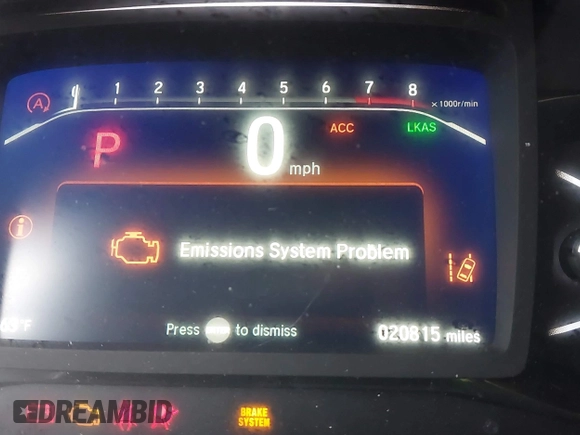 2024 Honda Passport TrailSport with VIN 5FNYF8H6XRB017735, listed as a IAAI auction lot 41931822 with 20,815 mi miles and . Bid and sale history available at DreamBid. Image 7.