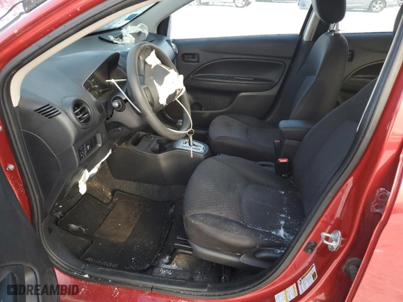 2018 Mitsubishi Mirage ES with VIN ML32A3HJ0JH003409, listed as a Copart auction lot 41574495 with 0 mi miles and Salvage Title. Bid and sale history available at carsss.com. Image 7.