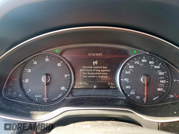 2018 Audi Q7 Premium Plus z VIN WA1LAAF72JD025328, wystawiony jako Copart lot #56709065 z przebiegiem 224 694 mil mil oraz Czysty tytuł • Clean title. Historia ofert i sprzedaży dostępna na DreamBid. Obrazek 9.