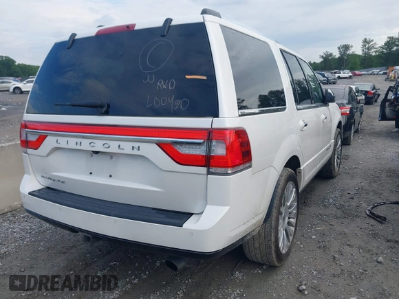 2017 Lincoln Navigator Reserve with VIN 5LMJJ2KT2HEL00490, listed as a IAAI auction lot 42234791 with 80,510 mi miles and . Bid and sale history available at DreamBid. Image 4.