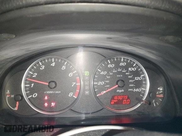2007 Mazda 6 S Sport VE with VIN 1YVHP80D975M46199, listed as a Copart auction lot 44812805 with 169,079 mi miles and Clean Title. Bid and sale history available at DreamBid. Image 9.