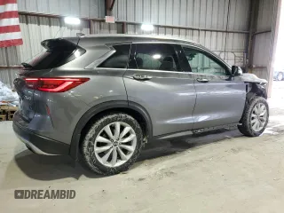 2019 Infiniti QX50 Luxe with VIN 3PCAJ5M35KF114440, listed as a Copart auction lot 46131485 with 70,308 mi miles and Salvage Title. Bid and sale history available at DreamBid. Image 3.