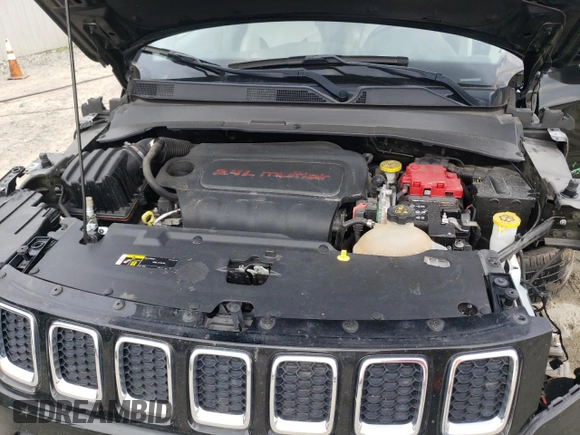 2020 Jeep Compass Latitude with VIN 3C4NJCBB4LT162062, listed as a Copart auction lot 60978885 with Not provided miles and Salvage title. Bid and sale history available at DreamBid. Image 12.
