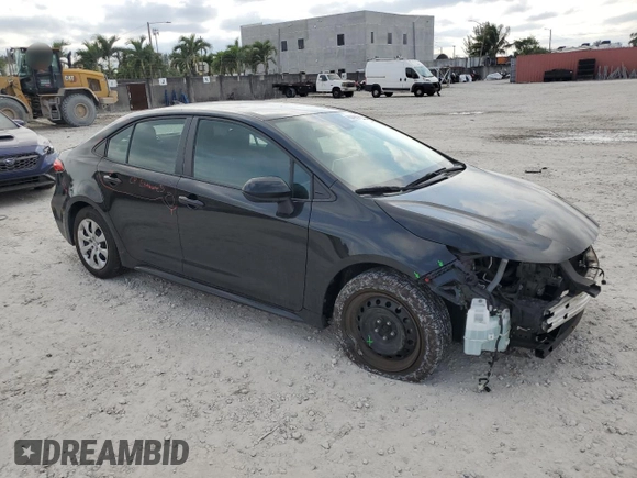 2021 Toyota Corolla LE with VIN 5YFEPMAE4MP177469, listed as a Copart auction lot 46248335 with 48,846 mi miles and Salvage Title. Bid and sale history available at carsss.com. Image 4.