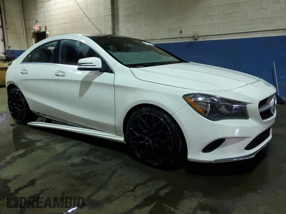 2017 Mercedes-Benz CLA with VIN WDDSJ4GB1HN419242, listed as a Copart auction lot 51975895 with 57,300 mi miles and Clean Title. Bid and sale history available at carsss.com. Image 4.