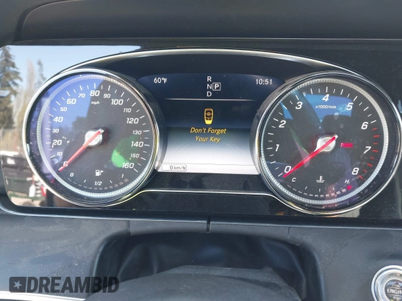 2019 Mercedes-Benz E-Class E 300 with VIN WDDZF4KBXKA592814, listed as a IAAI auction lot 42034883 with 1 mi miles. Bid and sale history available at carsss.com. Image 7.
