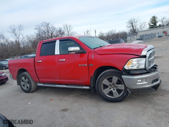2010 Dodge Ram 1500 SLT with VIN 1D7RV1CT1AS261380, listed as a IAAI auction lot 41517005 with 92,768 mi miles. Bid and sale history available at carsss.com. Image 14.