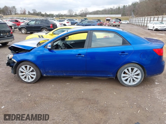 2010 Kia Forte SX with VIN KNAFW4A3XA5250341, listed as a IAAI auction lot 41698461 with 124,334 mi miles. Bid and sale history available at carsss.com. Image 14.