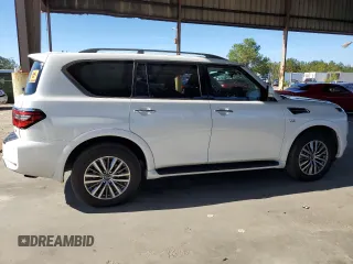 2022 Nissan Armada SL with VIN JN8AY2BA8N9392120, listed as a Copart auction lot 80426994 with 71,026 mi miles and Salvage Title. Bid and sale history available at carsss.com. Image 3.