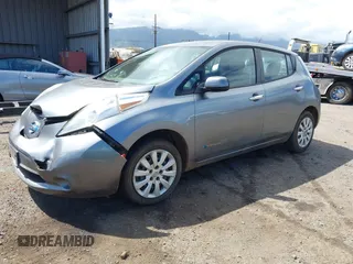 2015 Nissan LEAF SV with VIN 1N4AZ0CP5FC328708, listed as a IAAI auction lot 41679057 with 104,405 mi miles. Bid and sale history available at carsss.com. Image 21.