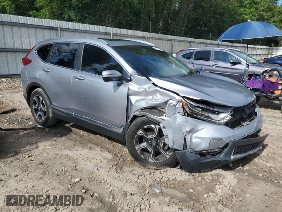 2018 Honda CR-V Touring with VIN 7FARW1H97JE036502, listed as a Copart auction lot 59839125 with 88,222 mi miles and Salvage title. Bid and sale history available at DreamBid. Image 4.