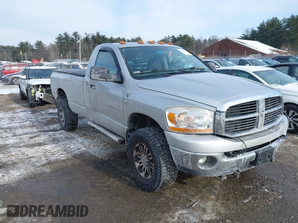 2006 Dodge Ram 2500 SLT with VIN 3D7KS26C46G170596, listed as a IAAI auction lot 41409936 with 153,579 mi miles. Bid and sale history available at carsss.com. Image 1.