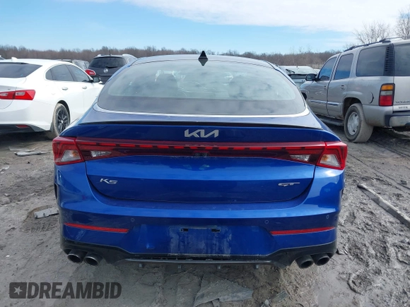 2022 Kia K5 GT with VIN 5XXG44J83NG096761, listed as a IAAI auction lot 41668750 with 63,747 mi miles. Bid and sale history available at carsss.com. Image 16.