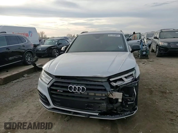 2019 Audi SQ5 Premium Plus with VIN WA1B4AFY3K2064082, listed as a Copart auction lot 81191483 with 43,602 mi miles and . Bid and sale history available at DreamBid. Image 11.