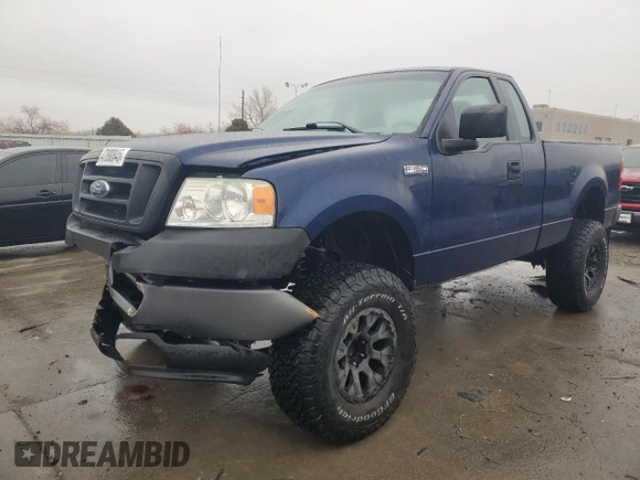 2008 Ford F-150 XL with VIN 1FTRF14W08KD80421, listed as a Copart auction lot 47890845 with 106,846 mi miles and Salvage Title. Bid and sale history available at carsss.com. Image 1.