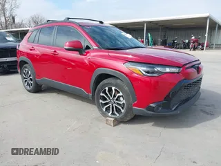 2023 Toyota Corolla Cross Hybrid S with VIN 7MUFBABG5PV003543, listed as a IAAI auction lot 41430844 with 36,891 mi miles and . Bid and sale history available at DreamBid. Image 1.