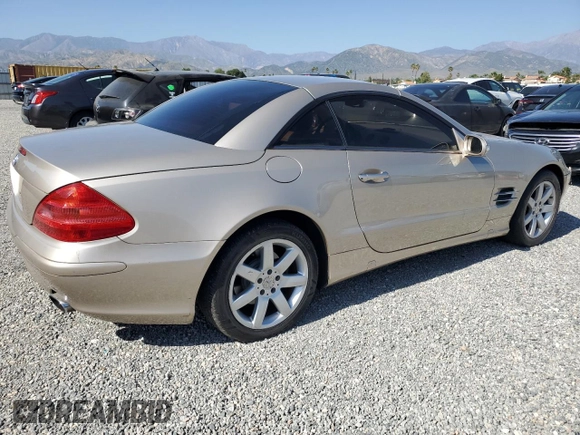 2003 Mercedes-Benz SL 500 z VIN WDBSK75F83F056017, wystawiony jako Copart lot #57662775 z przebiegiem 264 449 mil mil oraz Czysty tytuł • Clean title. Historia ofert i sprzedaży dostępna na DreamBid. Obrazek 3.