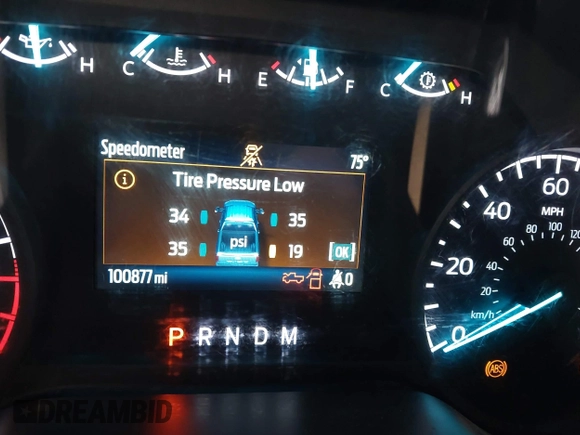2022 Ford F-150 XL with VIN 1FTFW1E51NKE67183, listed as a IAAI auction lot 42123925 with 100,877 mi miles. Bid and sale history available at carsss.com. Image 7.