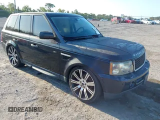 2009 Land Rover Range Rover Sport HSE with VIN SALSK254X9A201883, listed as a IAAI auction lot 42127297 with 154,483 mi miles. Bid and sale history available at carsss.com. Image 1.