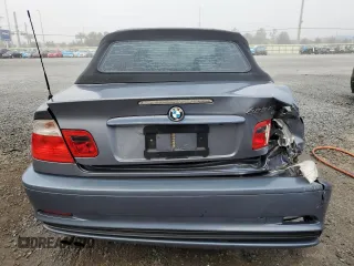 2002 BMW 3 Series 325Ci with VIN WBABS33402PG88045, listed as a Copart auction lot 43386425 with 167,588 mi miles and Salvage Title. Bid and sale history available at carsss.com. Image 6.