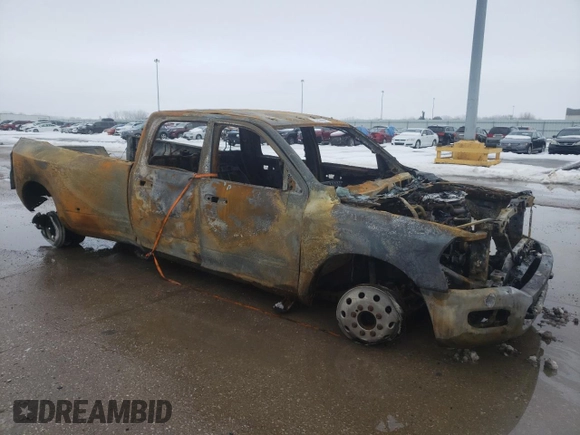 2021 Ram 3500 Big Horn with VIN 3C63RRHL8MG550755, listed as a Copart auction lot 40442504 with 0 mi miles and Salvage Title. Bid and sale history available at carsss.com. Image 4.