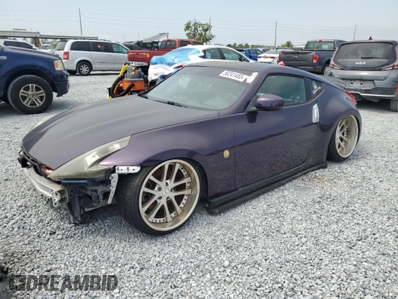 2009 Nissan 370Z Touring with VIN JN1AZ44E09M405999, listed as a Copart auction lot 50241455 with 0 mi miles and Non Repairable. Bid and sale history available at carsss.com. Image 1.