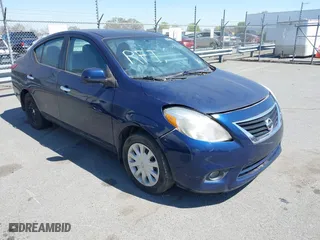 2014 Nissan Versa SV with VIN 3N1CN7AP9EL812462, listed as a IAAI auction lot 41890801 with 169,438 mi miles. Bid and sale history available at carsss.com. Image 1.