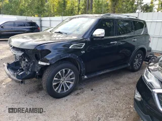 2019 Nissan Armada SL with VIN JN8AY2ND8K9092109, listed as a Copart auction lot 69060073 with 91,569 mi miles. Bid and sale history available at carsss.com. Image 1.