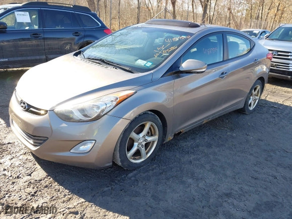2012 Hyundai Elantra GLS with VIN 5NPDH4AE6CH128522, listed as a IAAI auction lot 41827549 with 145,236 mi miles. Bid and sale history available at carsss.com. Image 2.