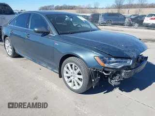 2012 Audi A6 3.0T Prestige with VIN WAUHGAFC7CN100042, listed as a IAAI auction lot 41658700 with 198,904 mi miles. Bid and sale history available at carsss.com. Image 1.