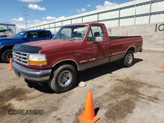 1992 Ford F-150 with VIN 2FTEF15H2NCA24194, listed as a Copart auction lot 63503705 with 215,413 mi miles and Clean title. Bid and sale history available at DreamBid. Image 1.