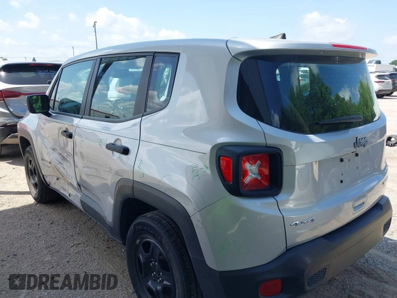 2021 Jeep Renegade Jeepster with VIN ZACNJDAB9MPN15442, listed as a IAAI auction lot 42552792 with 43,792 mi miles and . Bid and sale history available at DreamBid. Image 3.