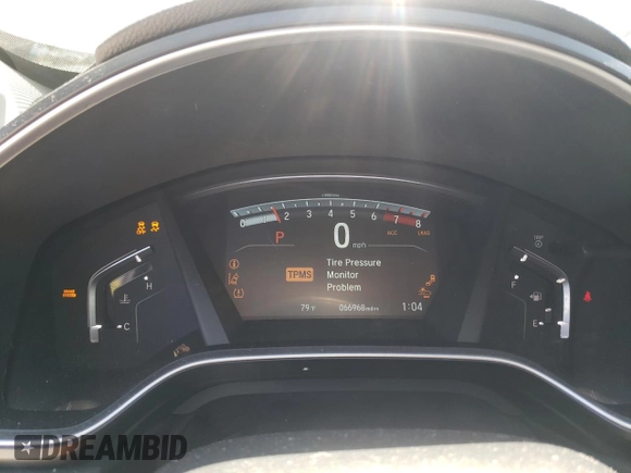 2017 Honda CR-V Touring with VIN 2HKRW2H96HH612495, listed as a Copart auction lot 54195655 with 66,968 mi miles and Salvage Title. Bid and sale history available at DreamBid. Image 9.