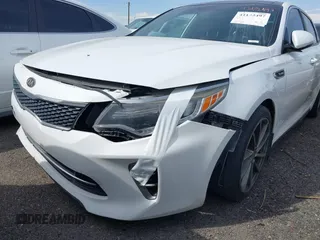 2016 Kia Optima SX Turbo with VIN 5XXGW4L23GG027090, listed as a IAAI auction lot 42172497 with 150,426 mi miles and . Bid and sale history available at DreamBid. Image 6.