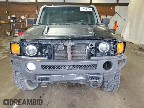 2007 Hummer H3 SUV with VIN 5GTDN13E878136848, listed as a Copart auction lot 72804134 with 152,328 mi miles and Clean Title. Bid and sale history available at carsss.com. Image 5.
