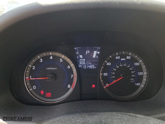 2014 Hyundai Accent GS with VIN KMHCT5AE7EU172209, listed as a Copart auction lot 49806655 with 131,489 mi miles and Salvage Title. Bid and sale history available at carsss.com. Image 9.