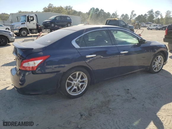 2009 Nissan Maxima 3.5 SV with VIN 1N4AA51E69C820559, listed as a Copart auction lot 75943194 with 0 mi miles and Salvage Title. Bid and sale history available at carsss.com. Image 3.