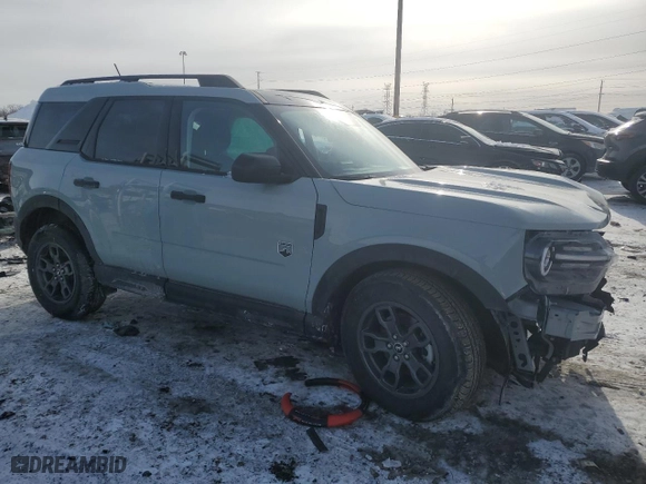 2024 Ford Bronco Sport Big Bend with VIN 3FMCR9B66RRE04602, listed as a Copart auction lot 45856685 with 0 mi miles and Salvage Title. Bid and sale history available at carsss.com. Image 4.