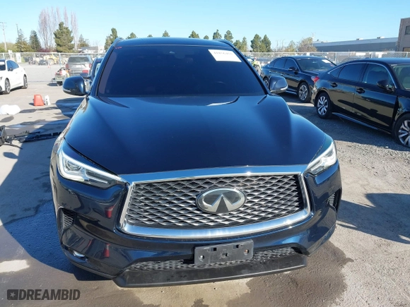 2021 Infiniti QX50 LUXE with VIN 3PCAJ5BB1MF119650, listed as a IAAI auction lot 41856455 with 64,674 mi miles. Bid and sale history available at carsss.com. Image 12.