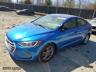 2018 Hyundai Elantra Value Edition with VIN 5NPD84LF0JH384660, listed as a Copart auction lot 48820065 with 57,740 mi miles and Salvage Title. Bid and sale history available at carsss.com. Image 1.