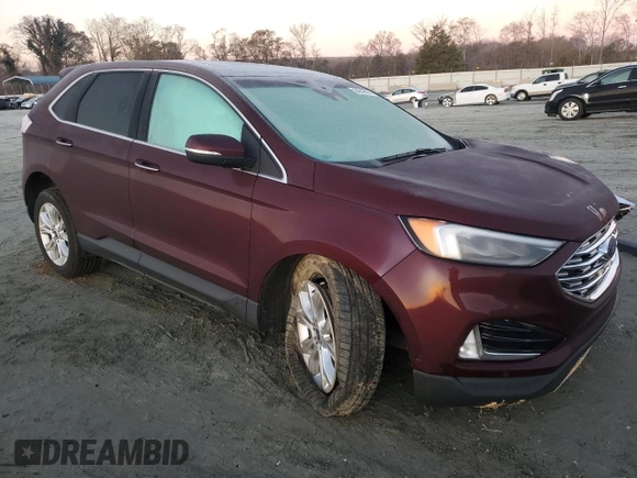 2020 Ford Edge Titanium with VIN 2FMPK4K99LBA66590, listed as a Copart auction lot 84848404 with 72,794 mi miles and Salvage Title. Bid and sale history available at carsss.com. Image 4.