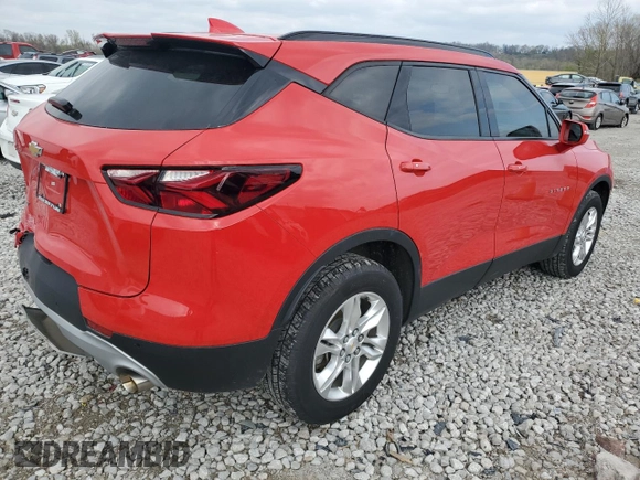 2020 Chevrolet Blazer LT with VIN 3GNKBCRSXLS674685, listed as a Copart auction lot 52695895 with 73,223 mi miles and Salvage title. Bid and sale history available at DreamBid. Image 3.