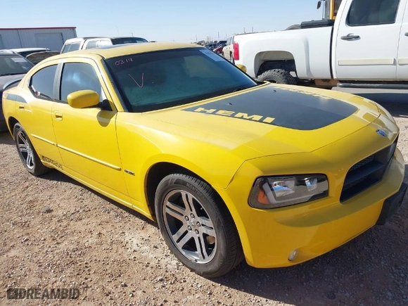 2006 Dodge Charger R/T with VIN 2B3KA53HX6H347068, listed as a IAAI auction lot 41819317 with 177,860 mi miles. Bid and sale history available at carsss.com. Image 1.