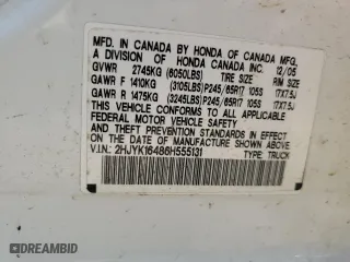 2006 Honda Ridgeline RTS with VIN 2HJYK16486H555131, listed as a Copart auction lot 69010114 with 123,861 mi miles and Salvage Title. Bid and sale history available at carsss.com. Image 14.
