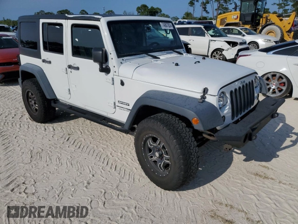2018 Jeep Wrangler Unlimited Sport with VIN 1C4BJWDG3JL807080, listed as a Copart auction lot 74887824 with 51,559 mi miles and Non Repairable. Bid and sale history available at DreamBid. Image 4.